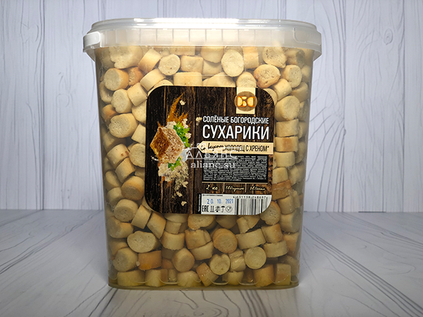 Сухарики с холодцом и хреном в Софрино