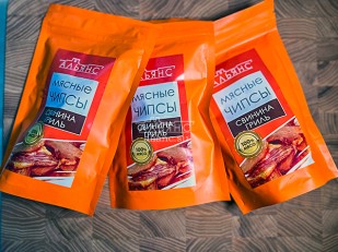 Ресторанные гренки с перцем чили: Мясо (АЛЬЯНС) вяленое свинина 