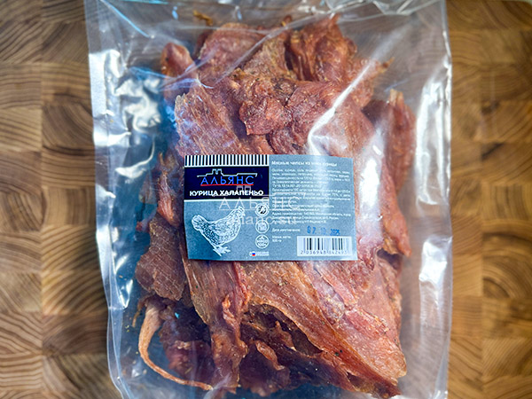 Мясо (АЛЬЯНС) вяленое курица 500гр "С халапеньо" в Софрино