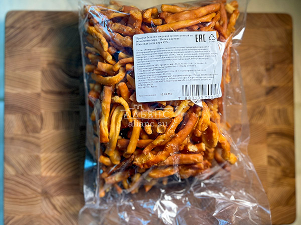 Нитка ЖАРЕНАЯ  Oktobersnack1 кг (сырный продукт) в Софрино