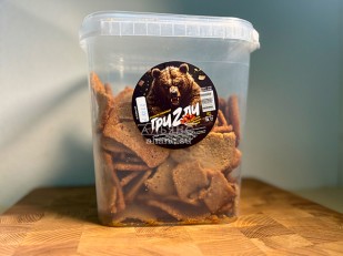 Семечки: Ведро Ржаные гренки со вкусом Крылышки Барбекю (1 кг)