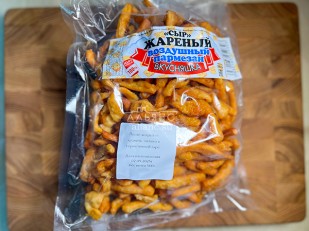 Сыр Чечил паутинка (зелень чеснок)  500 гр.: Жареный сыр 